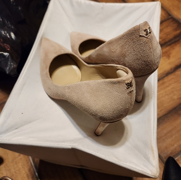 Sam Edelman HAZEL POINTED TOE LEATHER SUEDE PUMP - Picture 4 of 5